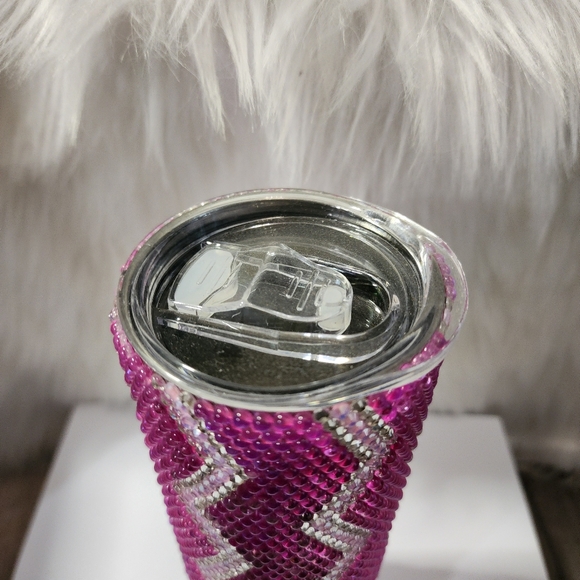 BRAND NEW DOUBLE WALL STAINLESS STEEL RHINESTONE TUMBLER 20OZ - Picture 3 of 4